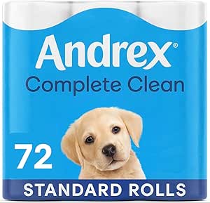 Andrex Classic Clean Toilet Rolls - 72 Pack - Bulk Buy