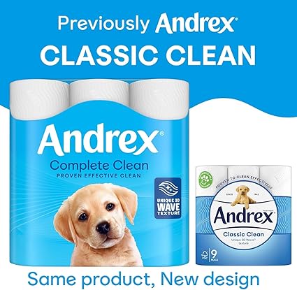 Andrex Classic Clean Toilet Rolls - 72 Pack - Bulk Buy